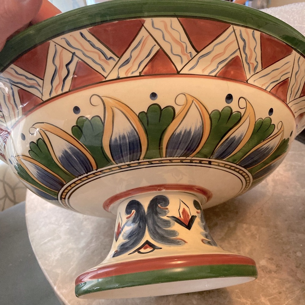 Tabletops Unlimited Deruta Serving Bowl New W/O tags